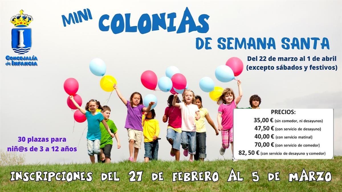 Las inscripciones se podrán realizar desde el 27 de febrero al 5 de marzo y las plazas están limitadas a 30 niños/as