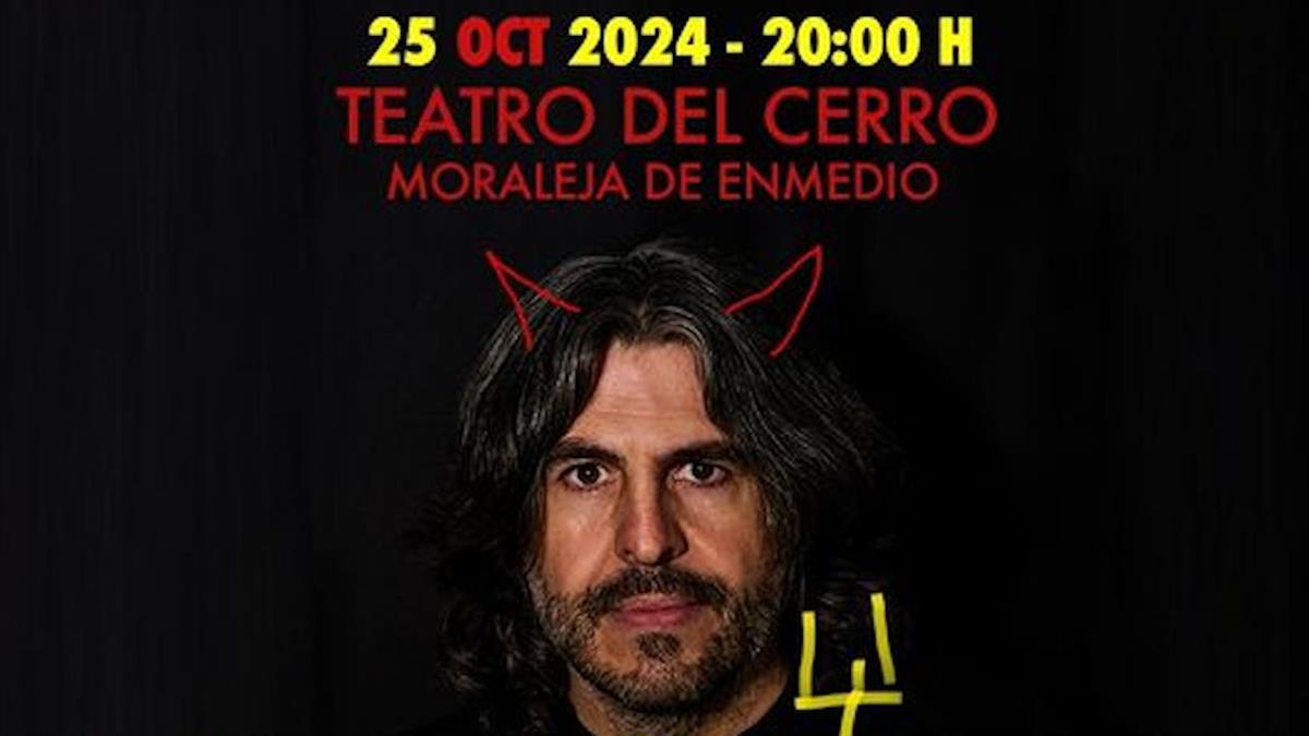 El humorista estará en nuestro municipio el próximo 25 de octubre en el teatro del Cerro