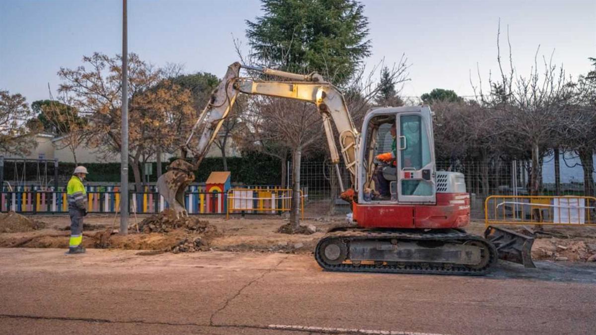 El Ayuntamiento de Colmenar Viejo está llevando a cabo una importante remodelación de las aceras 