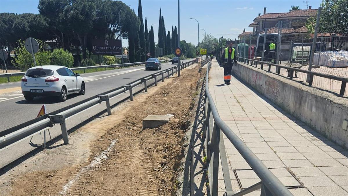 Discurre paralelo a la M-417 y conectará la zona comercial del norte del municipio con el casco antiguo