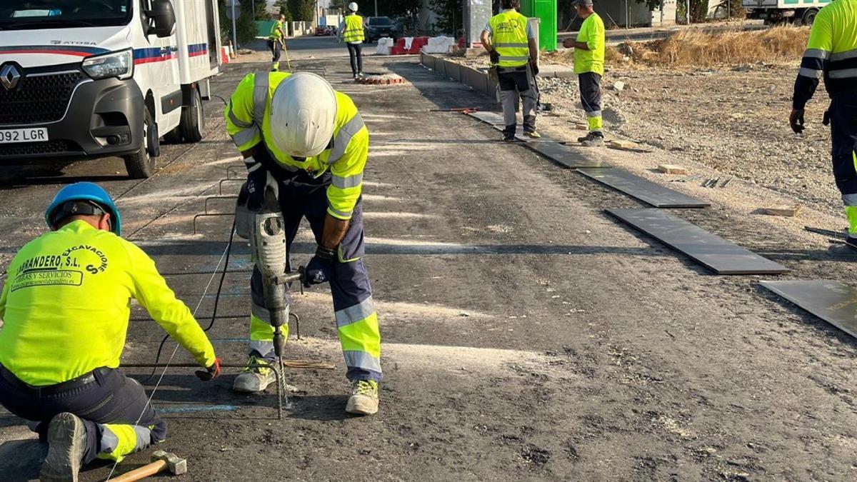 Los trabajos tuvieron que aplazarse ante las altas temperaturas registradas en las últimas semanas