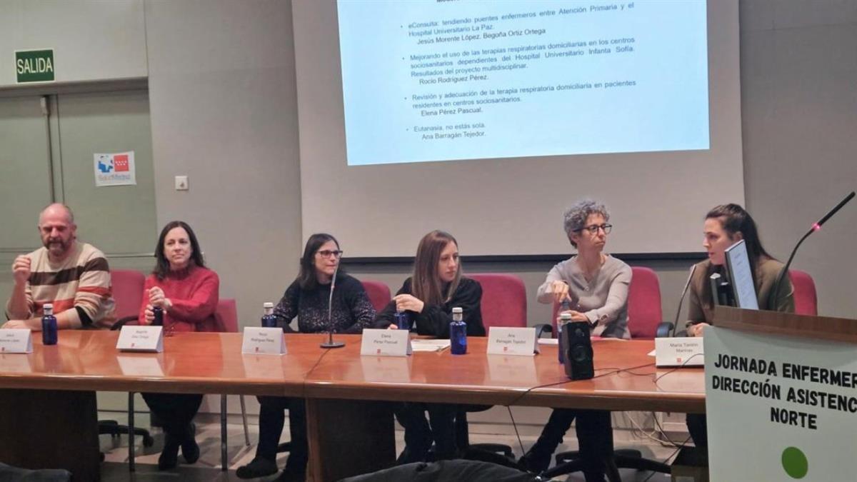 María Tardón, del Centro de Salud de Algete, moderó una de las mesas redondas