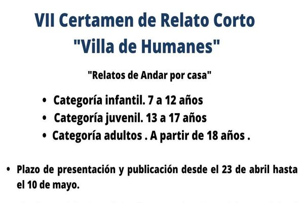 Participa en la VII edición del Certamen de Relatos Cortos 'Villa de Humanes' 