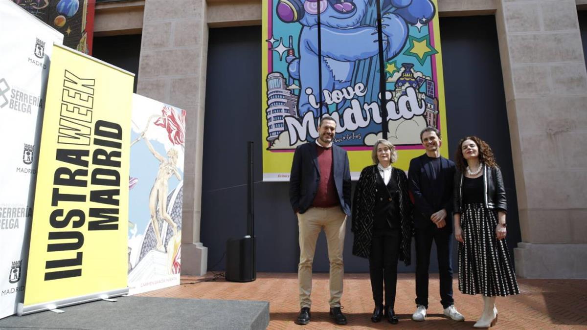 Una muestra de 16 ilustradores que reinterpretan iconos de Madrid