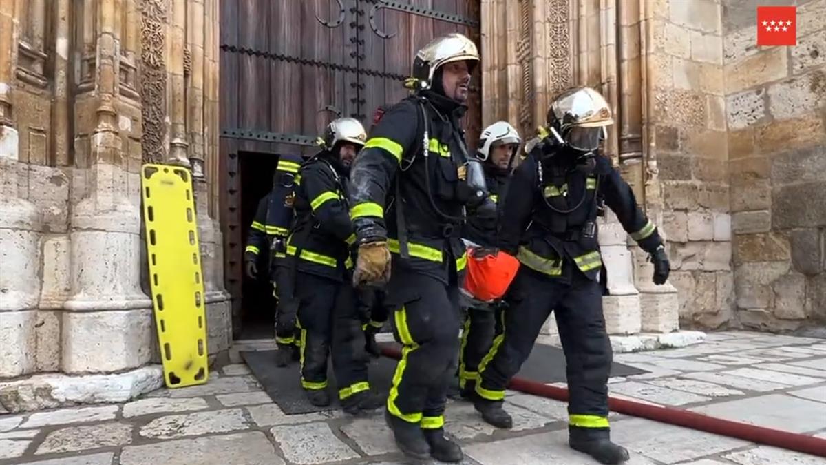 Los Cuerpos de Seguridad hacen un simulacro ante posibles incendios