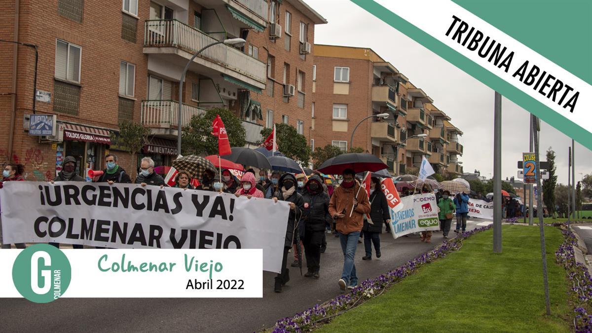 Colmenar Viejo vuelve a salir a las calles a exigir la reapertura inmediata de las urgencias