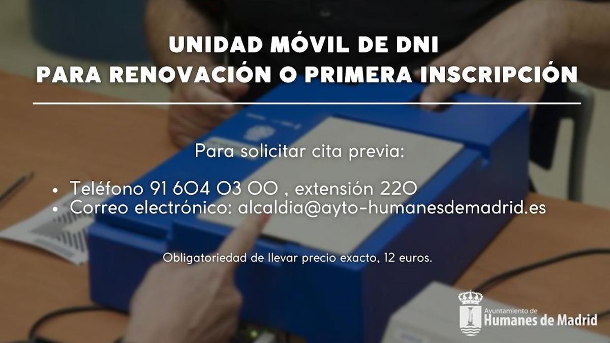 Ese día se instala en nuestra ciudad una unidad móvil para poder renovar el carnet o realizarlo por primera vez