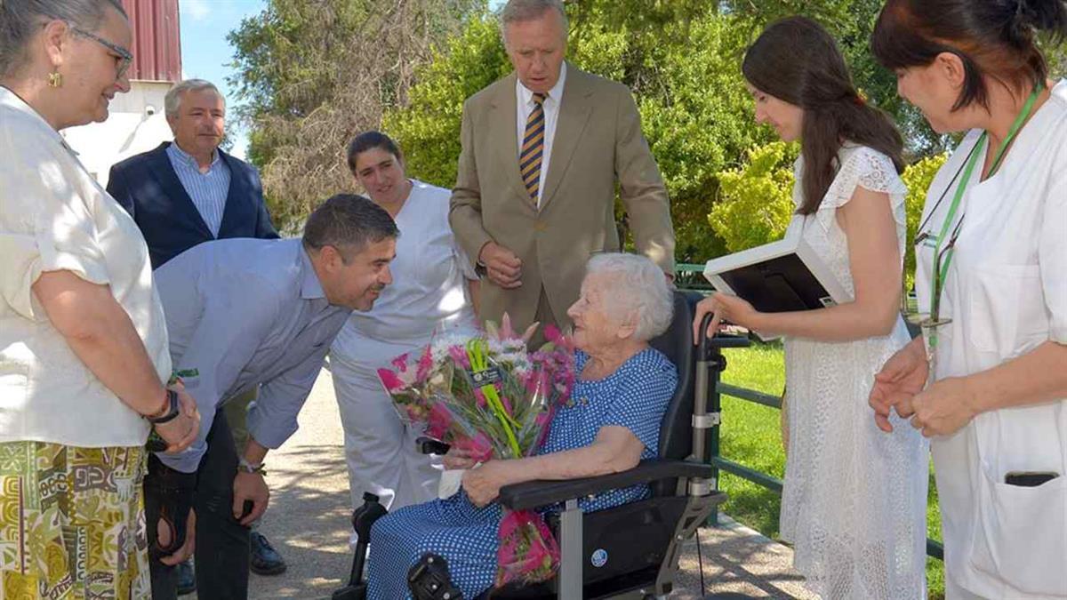 
Esta vecina de Valdemoro nació un 7 de julio en la madrileña plaza del Dos de Mayo