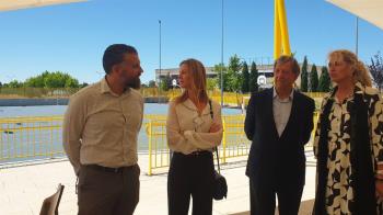 El alcalde del municipio ha visitado las obras realizadas en el centro 